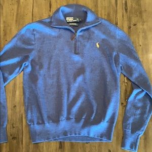 Polo by Ralph Lauren quarter zip 100% wool sweater